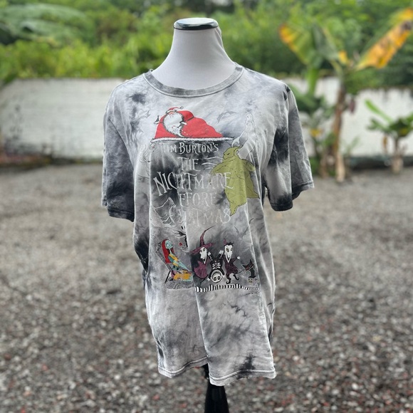 Disney Nightmare Before Christmas Tie Dye Shirt - Picture 1 of 15